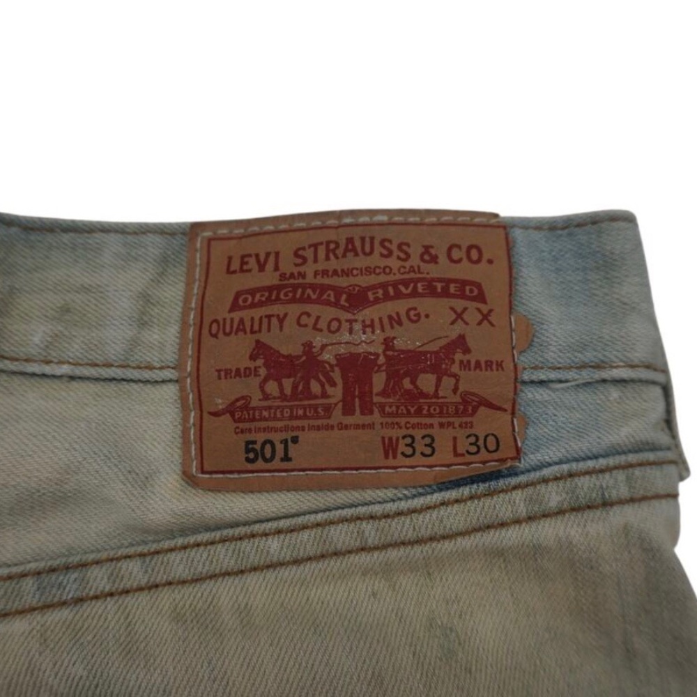 ❤️ LEVI’S ❤️ COLLECTION EXTREMELY RARE CUSTOM STAR PATTERNED DESIGN JEANS (NWOT) - Picture 9 of 9